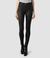 Thumbnail for your product : AllSaints Stilt Jeans/Black Coated