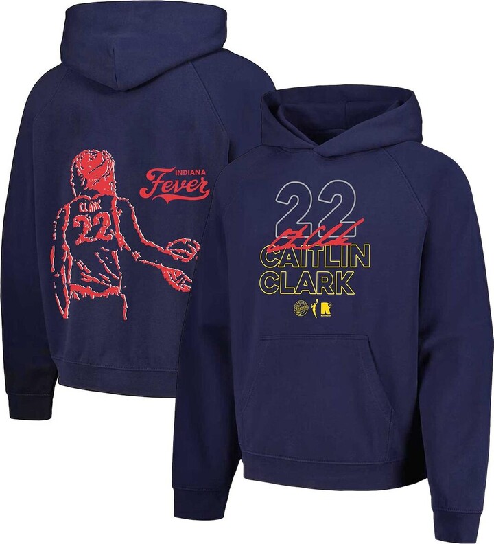 Round21 Men's and Women's Caitlin Clark Navy Indiana Fever Indiana Bound Pullover Hoodie