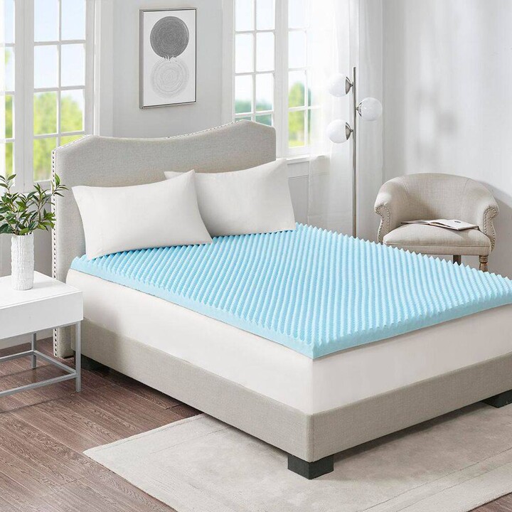 Tahanbath Full Soft 3 in. All Season Reversible Hypoallergenic Cooling Mattress Topper