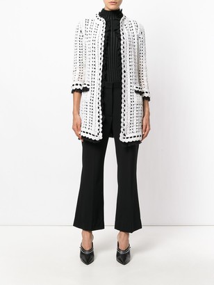 Chanel Pre Owned Crochet Knit Cardigan