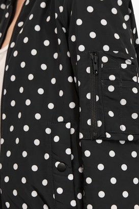 French Connection Dotty Spot Reversible Bomber Jacket