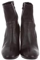 Thumbnail for your product : Vince Leather Round-Toe Ankle Boots