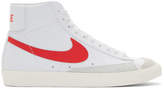 Thumbnail for your product : Nike White and Red Blazer Mid 77 Vintage Sneakers