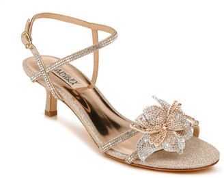 Badgley Mischka Gianna Crystal Embellished Strappy Sandal