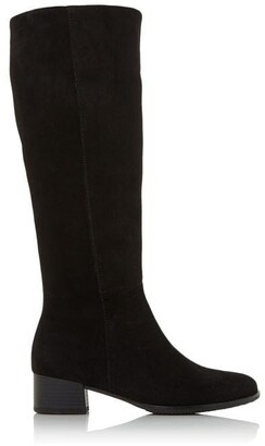 black knee high boots slim calf