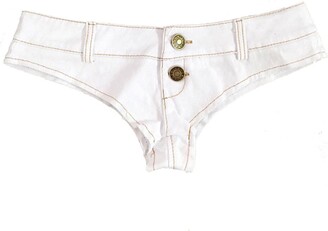 Women's Sexy Cut Off Low Rise Mini Denim Shorts Thong Jean for