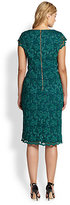Thumbnail for your product : ABS by Allen Schwartz ABS, Sizes 14-24 V-Neck Lace Dress