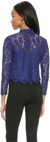 Thumbnail for your product : Whistles Chay Lace Crop Top