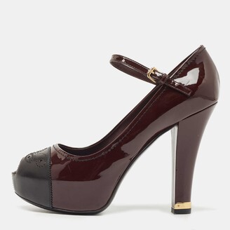 Louis Vuitton, Shoes, Louis Vuitton Ostrich Leather Brown Beauty Bow Heel  Pumps Eu 38