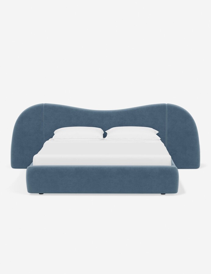 Lulu and Georgia Gladys Extended Headboard Platform Upholstered Cal King Bed