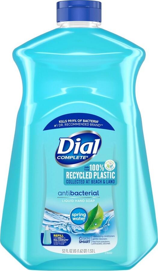Dial Complete Antibacterial Liquid Hand Soap Refill Spring Water 52