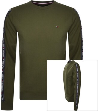 Tommy Hilfiger Lounge Taped Sweatshirt Green - ShopStyle Jumpers & Hoodies