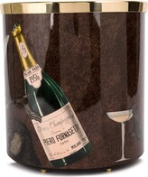 Thumbnail for your product : Fornasetti Champagne wastepaper basket