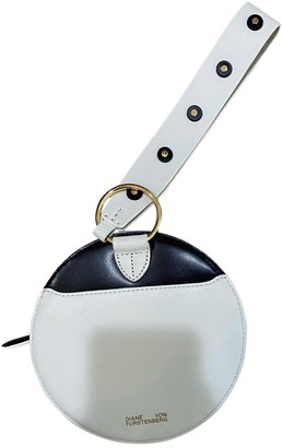 Diane von Furstenberg White Leather Clutch bags