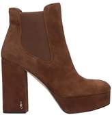 Thumbnail for your product : Sam Edelman Abella High Heels Ankle Boots In Leather Color Suede