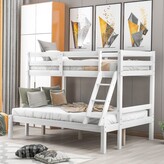 Thumbnail for your product : TiramisuBest Solid Wood Twin over Full Bunk Bed-79"L x 56"W x 59"H