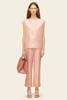 Thumbnail for your product : Mansur Gavriel Silk Shantung Sleeveless Blouse