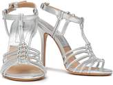 Thumbnail for your product : Michael Kors Collection Knotted Metallic Leather Sandals