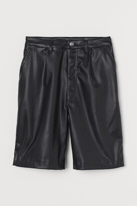 H&M Faux Leather Shorts