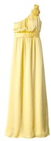 Thumbnail for your product : Women's Satin OneShoulder Rosette Maxi Bridesmaid Dress Fashion Colors - TEVOLIO