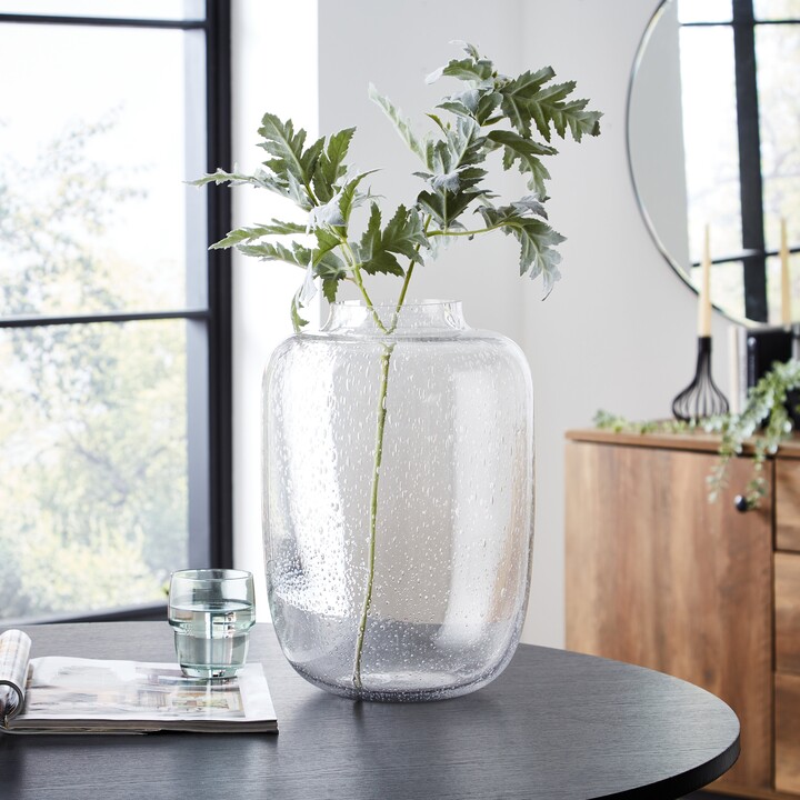 Dunelm Speckled Round Glass Vase Clear ShopStyle