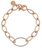 Thumbnail for your product : Dominique Cohen 18K Diamond Textured Oval Link Bracelet