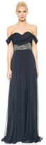 Thumbnail for your product : Marchesa Notte Draped Chiffon Gown