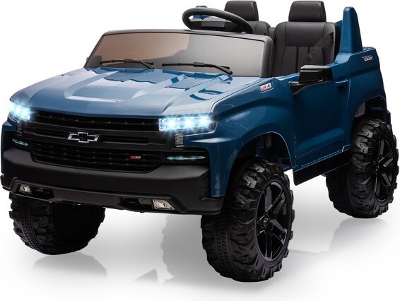 Garvee 24V 2-Seater Truck Licensed Chevrolet Silverado Ride On Car for Kids with Remote Control