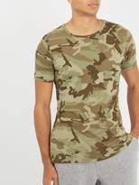 Thumbnail for your product : THE WHITE BRIEFS Camo Print Cotton T Shirt - Mens - Green Multi