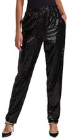 Thumbnail for your product : Halston Hannah Sequined Mesh Pants