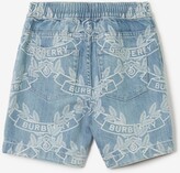 Thumbnail for your product : Burberry Childrens Oak Leaf Crest Japanese Denim Shorts Size: 10Y