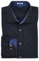 Thumbnail for your product : Bugatchi Shaped Fit Jacquard Sport Shirt
