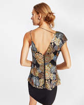 Thumbnail for your product : Nicole Miller Cosmic Pendants X-Back Blouse