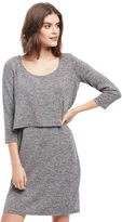 Thumbnail for your product : Motherhood Maternity Tiered Nursing Dress - Grey