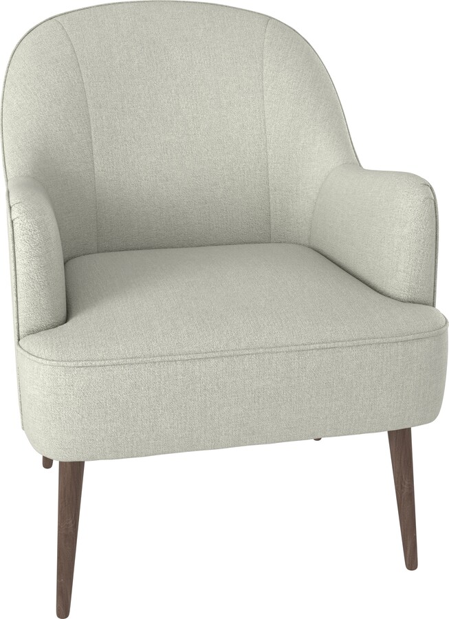 Dunelm Bailey Brushed Plain Fabric Occasional Chair Cream ShopStyle