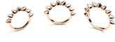 Thumbnail for your product : Eddie Borgo Rose Gold Plated Eternity Cone Ring, Set of 3