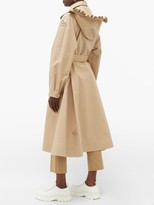 Thumbnail for your product : 4 Moncler Simone Rocha - Silene Single-breasted Cotton-blend Twill Coat - Beige