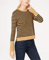 Thumbnail for your product : Eileen Fisher Tencel TM Round-Neck Striped Sweater, Regular & Petite