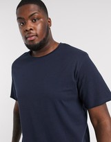 Thumbnail for your product : Jack and Jones Originals curved hem t-shirt in navy