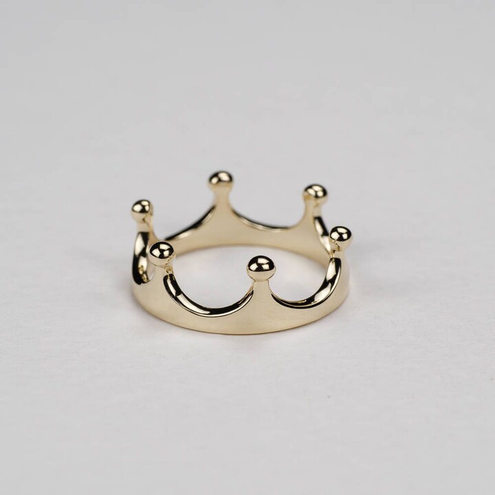 Etsy 14K Gold Crown Ring - Solid Rose Yellow White Gold. Anniversary & Wedding Jewelry. Gift Ideas For Her