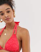 Thumbnail for your product : Dorina crochet halter bikini top