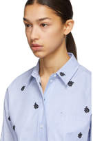 Thumbnail for your product : Kenzo Blue and White Roses Shirt