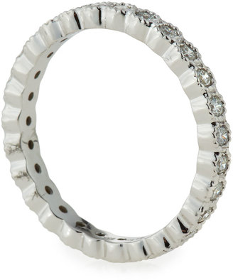 KC Designs 14k White Gold Diamond Eternity Band Ring, 0.63tcw, Size 7