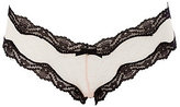 Thumbnail for your product : Charlotte Russe Lace Trim Sheer Mesh Cheeky Panties