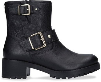 carvela scant buckle ankle boots black