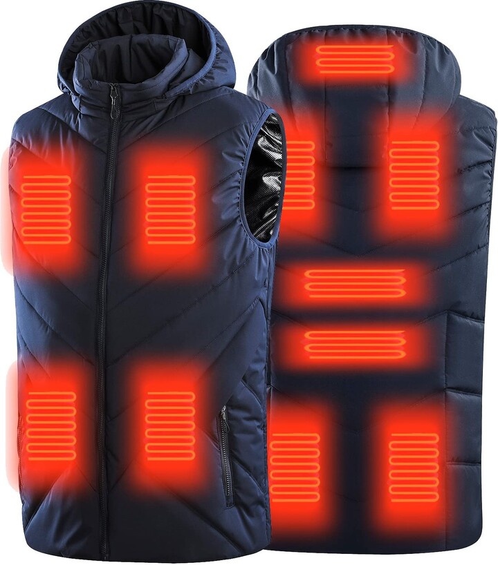 HoothyHerren Electric Heated Vest Jacket for Men and Women USB Heated