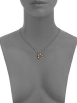 Thumbnail for your product : Ippolita Rosé Carino Mini Wavy Circle Pendant Necklace