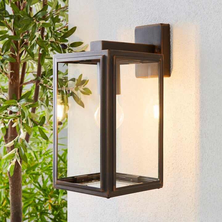 Dunelm London Bronze Industrial Outdoor Wall Light Brown ShopStyle