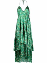 Thumbnail for your product : L'Autre Chose Tiered Floral-Print Midi Dress