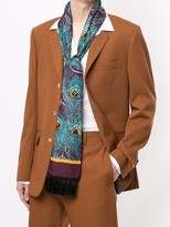 Thumbnail for your product : Dolce & Gabbana Peacock Print Silk Scarf